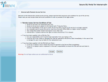 Tablet Screenshot of connect3.interserve.com