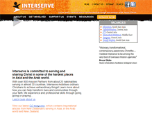 Tablet Screenshot of interserve.org.nz